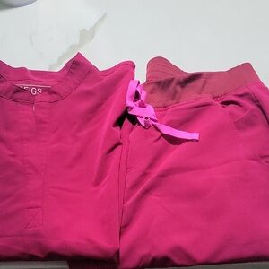 Figs Women's Pink Scrub Pants